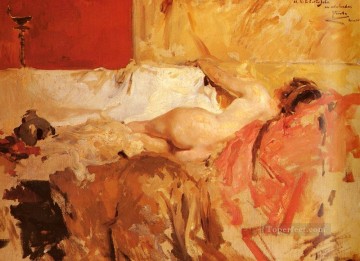 Pintor Bacante Joaquín Sorolla Desnudo impresionista Pinturas al óleo